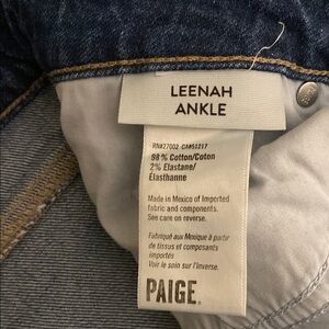 Paige Leenah Ankle Jeans - Dark Blue